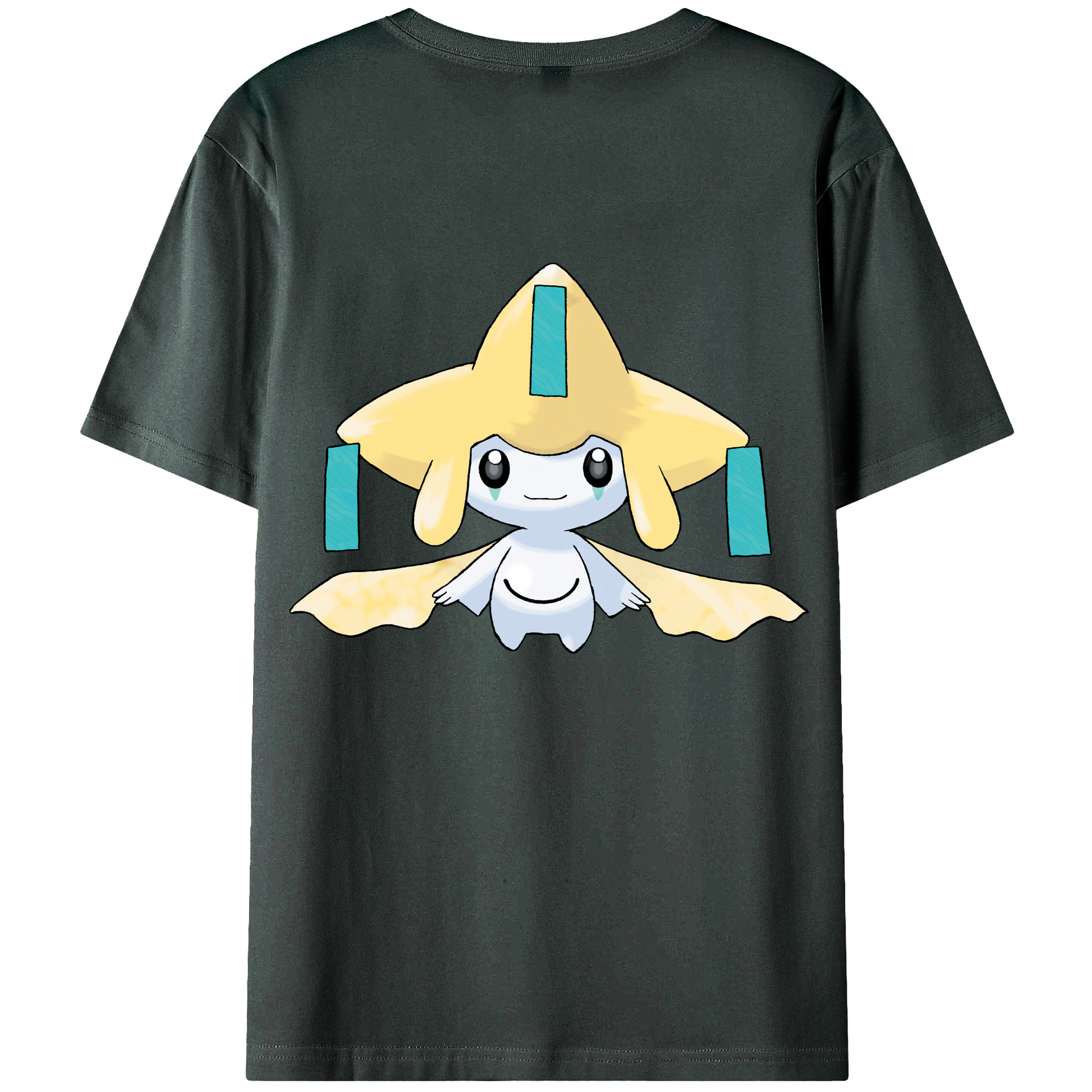 （画像用） ポケットモンスター Pokémon 綿100％ メンズ半袖Tシャツ（バックプリント） 通気性